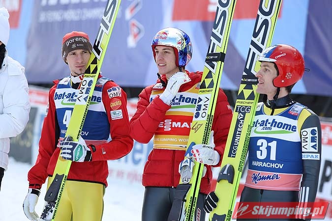 100 Robert Kranjec, Gregor Schlierenzauer, Jan Matura